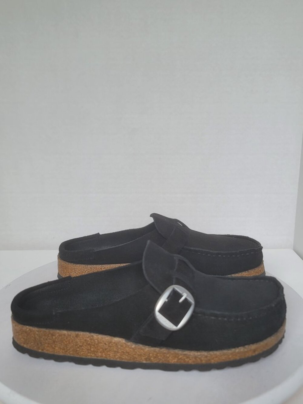 Birkenstock Women's Buckley Black Suede Mules Clogs Sz EU 37 Regular US 6.5